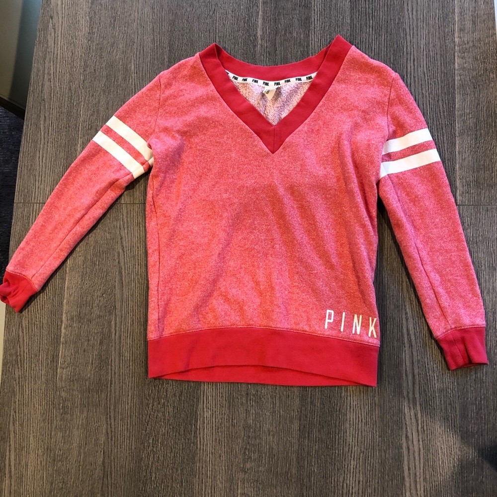 PINK Victoria’s Secret Pink V-neck Sweatshirt